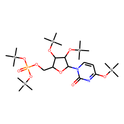 2(1H)-Pyrimidinone, 1-[2,3-bis-O-(trimethylsilyl)-«beta»-D-ribofuranosyl]-4-(trimethylsiloxy)-, 5'-[bis(trimethylsilyl) phosphate]