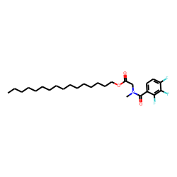 Sarcosine, N-(2,3,4-trifluorobenzoyl)-, hexadecyl ester