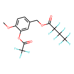 3-trifluoroacetyloxy-4-methoxybenzyl alcohol, O-heptafluorobutyryl-