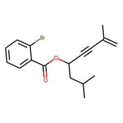 2-Bromobenzoic acid, 2,7-dimethyloct-7-en--5-yn-4-yl ester