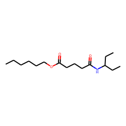 Glutaric acid, monoamide, N-(3-pentyl)-, hexyl ester