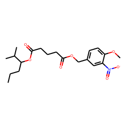 Glutaric acid, 2-methylhex-3-yl 3-nitro-4-methoxybenzyl ester