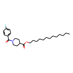 Isonipecotic acid, N-(4-fluorobenzoyl)-, tridecyl ester