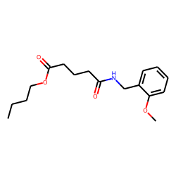 Glutaric acid, monoamide, N-(2-methoxybenzyl)-, butyl ester