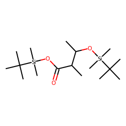 2-Methyl-3-hydroxybutyric acid, diTBDMS