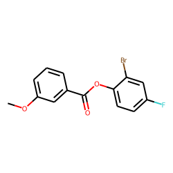 m-Methoxybenzoic acid, 2-bromo-4-fluorophenyl ester