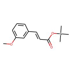 Cinnamic acid, m-methoxy-, trimethylsilyl ester