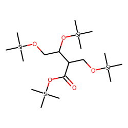 2-Deoxy-2-C-(hydroxymethyl) tetronic acid, tris-TMS