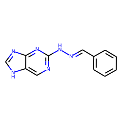 Benzaldehyde, purin-2-yl hydrazone