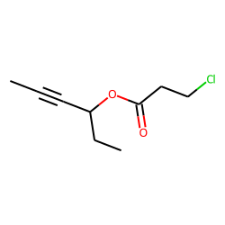 3-Chloropropionic acid, hex-4-yn-3-yl ester