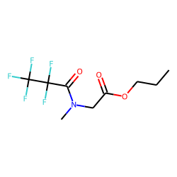 Sarcosine, n-pentafluoropropionyl-, propyl ester