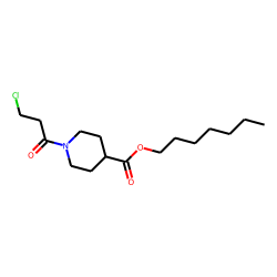Isonipecotic acid, N-(3-chloropropionyl)-, heptyl ester