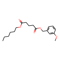 Glutaric acid, hexyl 3-methoxybenzyl ester