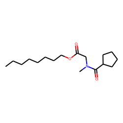 Sarcosine, N-(cyclopentylcarbonyl)-, octyl ester