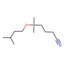3-Methyl-1-butanol, (3-cyanopropyl)dimethylsilyl ether