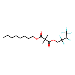 Dimethylmalonic acid, 2,2,3,4,4,4-hexafluorobutyl octyl ester