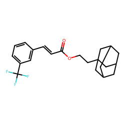 trans-(3-trifluoromethyl)cinnamic acid, 2-(1-adamantyl)ethyl ester