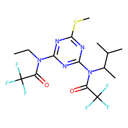 N-(1,2-Dimethylpropyl)-N,N'-bis(trifluoroacetyl)-N'-ethyl-6-methylsulfanyl-1,3,5-triazine-2,4-diamine