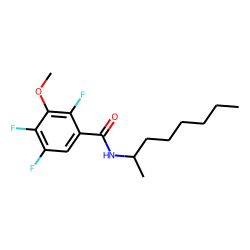 2,4,5-Trifluoro-3-methoxybenzamide, N-(2-octyl)-