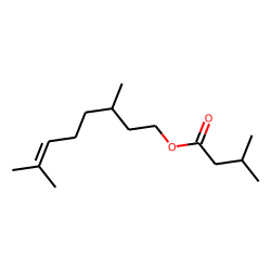 Butanoic acid, 3-methyl-, 3,7-dimethyl-6-octenyl ester