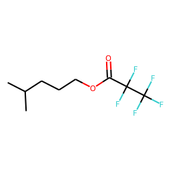 Pentafluoropropionic acid, isohexyl ester