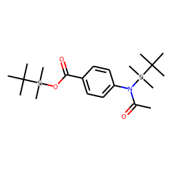 4-Aminobenzoic acid, N- acetyl -, N,O-bis(tert.-butyldimethylsilyl)-