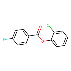 4-Fluorobenzoic acid, 2-chlorophenyl ester