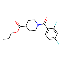 Isonipecotic acid, N-(2,4-difluorobenzoyl)-, propyl ester