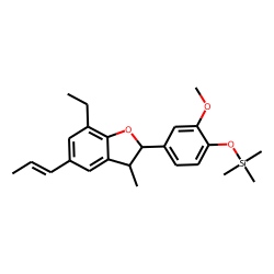 4-(7-Ethyl-3-methyl-5-propenyl-2,3-dihydro-benzofuran-2-yl)-2-methoxy-phenol, TMS