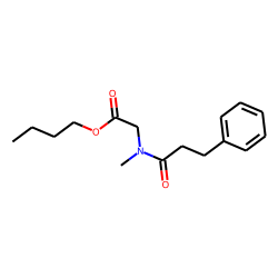 Sarcosine, N-(3-phenylpropionyl)-, butyl ester