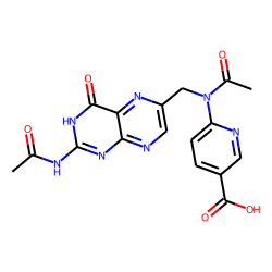 Nicotinic acid, 6-[n-[(2-acetamido-3-hydro-4-oxo-6-pteridinyl)methyl]acetamido]