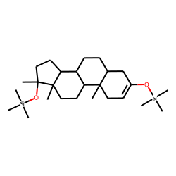 5B-Androstan-3-on-17B-ol, 17A-methyl, TMS