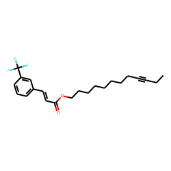 trans-(3-Trifluoromethyl)cinnamin acid, dodec-9-ynyl ester