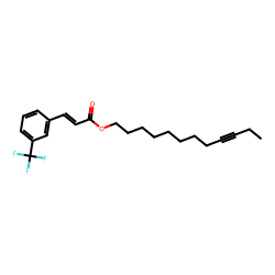 trans-(3-trifluoromethyl)cinnamin acid, dodec-9-ynyl ester