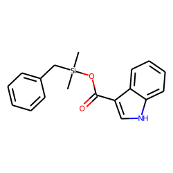 Indole-3-carboxylic acid, benzyldimethylsilyl ester