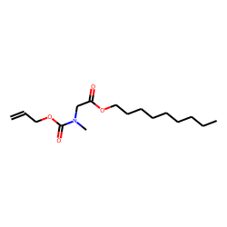Glycine, N-methyl-N-allyloxycarbonyl-, nonyl ester