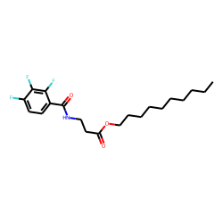 «beta»-Alanine, N-(2,3,4-trifluorobenzoyl)-, decyl ester