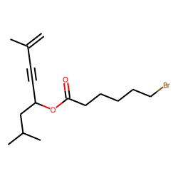 6-Bromohexanoic acid, 2,7-dimethyloct-7-en-5-yn-4-yl ester