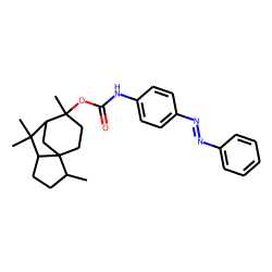 P-phenyl azo carbanilic acid, cedrol ester