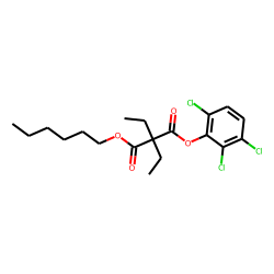 Diethylmalonic acid, hexyl 2,3,6-trichlorophenyl ester