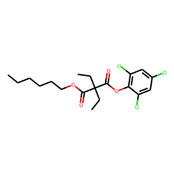 Diethylmalonic acid, hexyl 2,4,6-trichlorophenyl ester