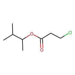 Propanoic acid, 3-chloro, 1,2-dimethylpropyl ester