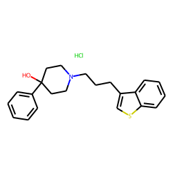 4-Piperidinol, 1-[3-(-benzo[b]thienyl)propyl)-4-phenyl-, hydrochloride