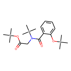 Glycine, N-(trimethylsilyl)-N-[2-[(trimethylsilyl)oxy]benzoyl]-, trimethylsilyl ester