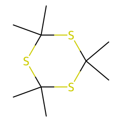 1,3,5-Trithiane, 2,2,4,4,6,6-hexamethyl-