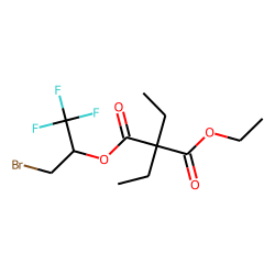 Diethylmalonic acid, 1-bromo-3,3,3-trifluoroprop-2-yl ethyl ester