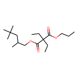 Diethylmalonic acid, propyl 2,4,4-trimethylpentyl ester