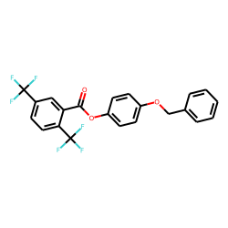 2,5-Ditrifluoromethylbenzoic acid, 4-benzyloxyphenyl ester