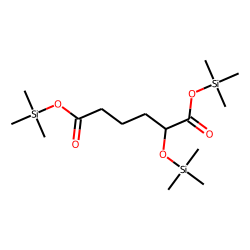Hexanedioic acid, 2-trimethylsilyloxy-, bis(trimethylsilyl) ester