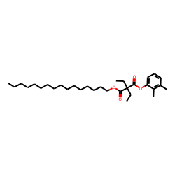 Diethylmalonic acid, 2,3-dimethylphenyl hexadecyl ester